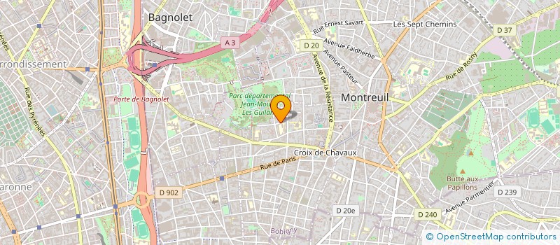 localisation de l'entreprise MONSIEUR KEVIN BECHKENDI à MONTREUIL