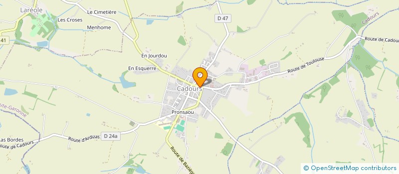 localisation de l'entreprise MONSIEUR KEVIN BELLIERES  CADOURS