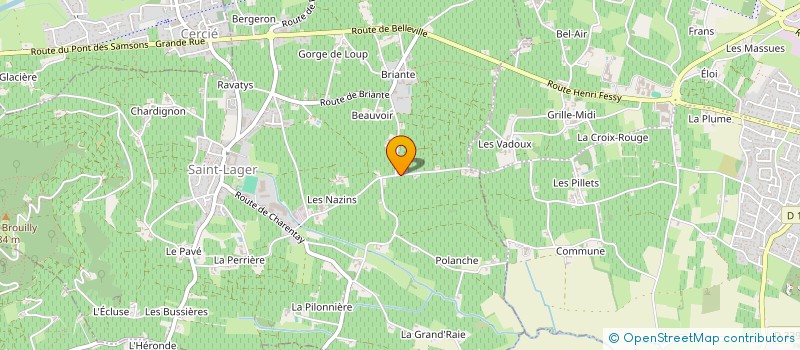 localisation de l'entreprise MONSIEUR KEVIN BELNAND  SAINT-LAGER