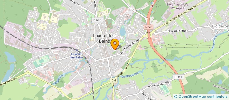 localisation de l'entreprise MONSIEUR KEVIN BELUCHE à LUXEUIL-LES-BAINS