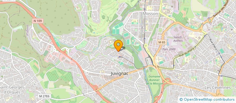 localisation de l'entreprise MONSIEUR KEVIN BEN YSIRI  JUVIGNAC