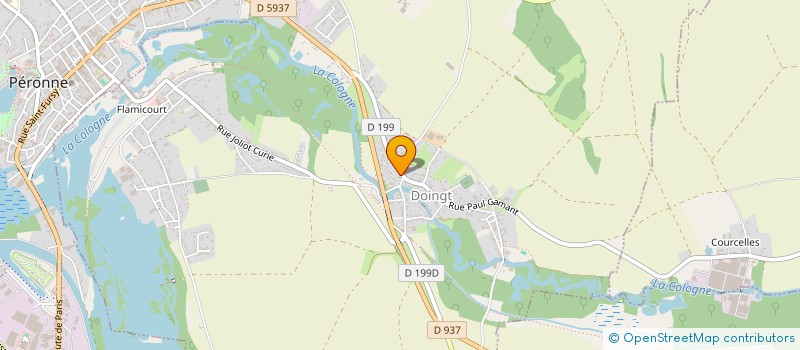 localisation de l'entreprise MONSIEUR KEVIN BENAZET  DOINGT