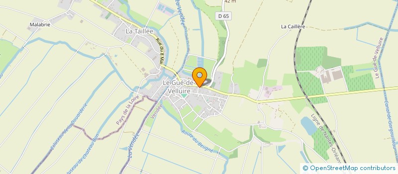 localisation de l'entreprise MONSIEUR KEVIN BENETEAU  LE GUE-DE-VELLUIRE