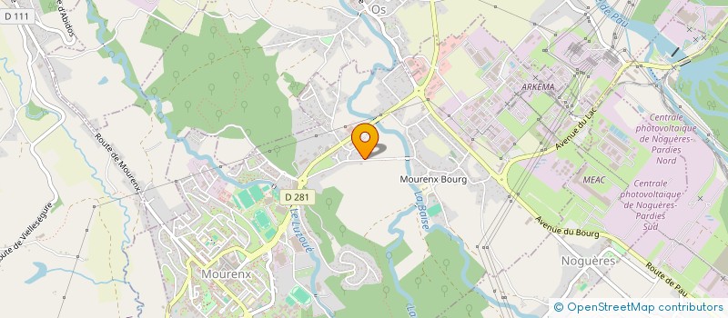 localisation de l'entreprise MONSIEUR KEVIN BENGLER  MOURENX