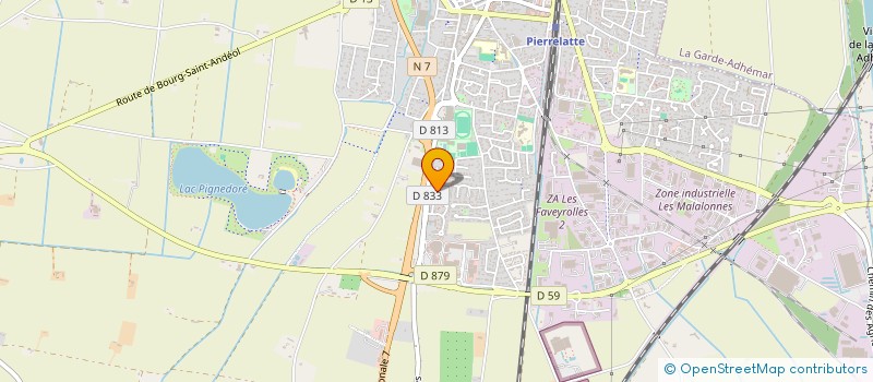 localisation de l'entreprise MONSIEUR KEVIN BENOUR  PIERRELATTE