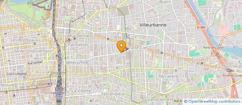 localisation de l'entreprise MONSIEUR KEVIN BENSEMHOUN  VILLEURBANNE