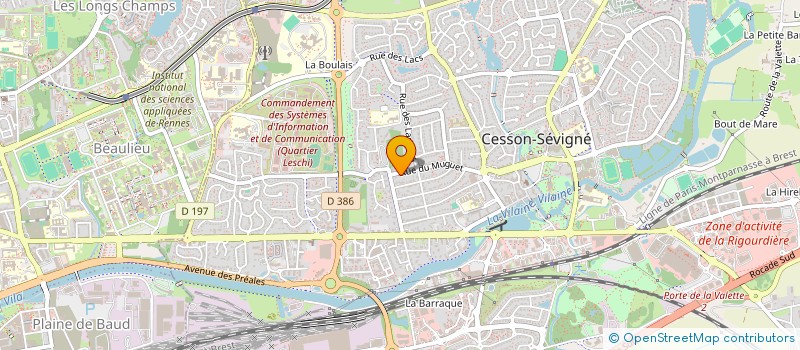 localisation de l'entreprise MONSIEUR KEVIN BERARDI à CESSON-SEVIGNE
