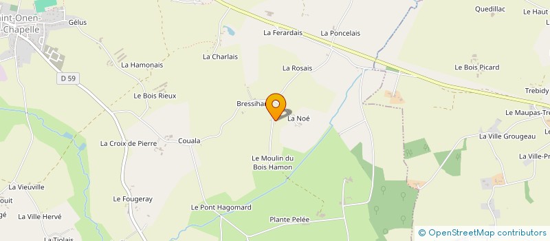 localisation de l'entreprise MONSIEUR KEVIN BERHAULT  SAINT-ONEN-LA-CHAPELLE