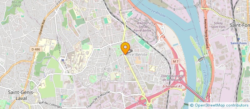 localisation de l'entreprise MONSIEUR KEVIN BERRET  OULLINS-PIERRE-BENITE