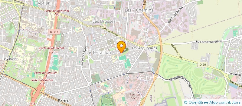 localisation de l'entreprise MONSIEUR KEVIN BERRUTI  BRON