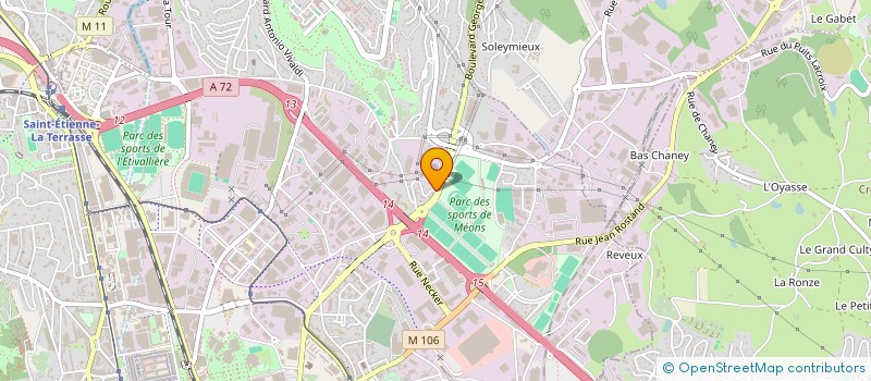 localisation de l'entreprise MONSIEUR KEVIN BERTOGLIO  SAINT-ETIENNE