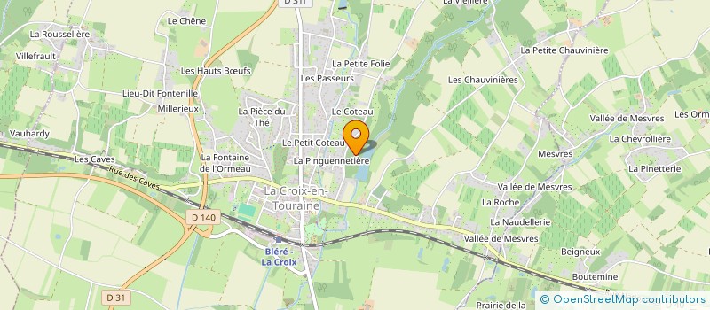 localisation de l'entreprise MONSIEUR KEVIN BESNARD  LA CROIX-EN-TOURAINE