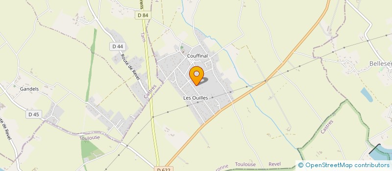 localisation de l'entreprise MONSIEUR KEVIN BEZ  REVEL