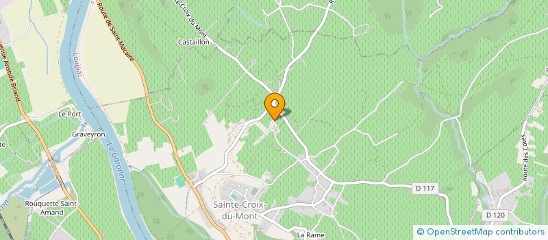 localisation de l'entreprise MONSIEUR KEVIN BIANCHI  SAINTE-CROIX-DU-MONT