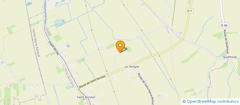 localisation de l'entreprise MONSIEUR KEVIN BIENAIME  BOURBOURG