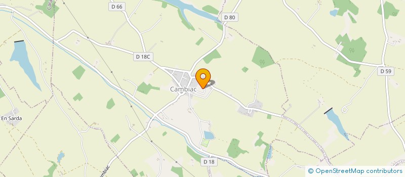 localisation de l'entreprise MONSIEUR KEVIN BIESUZ  CAMBIAC