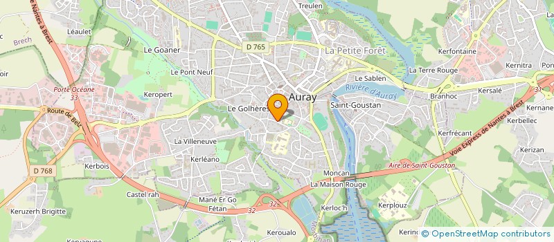 localisation de l'entreprise MONSIEUR KEVIN BLACKWELL à AURAY