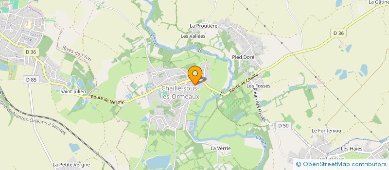 localisation de l'entreprise MONSIEUR KEVIN BLAINEAU  RIVES DE L'YON