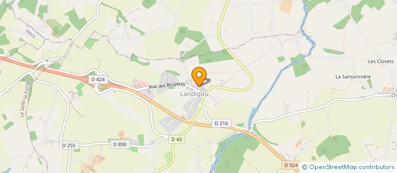 localisation de l'entreprise MONSIEUR KEVIN BLAIS  LANDIGOU