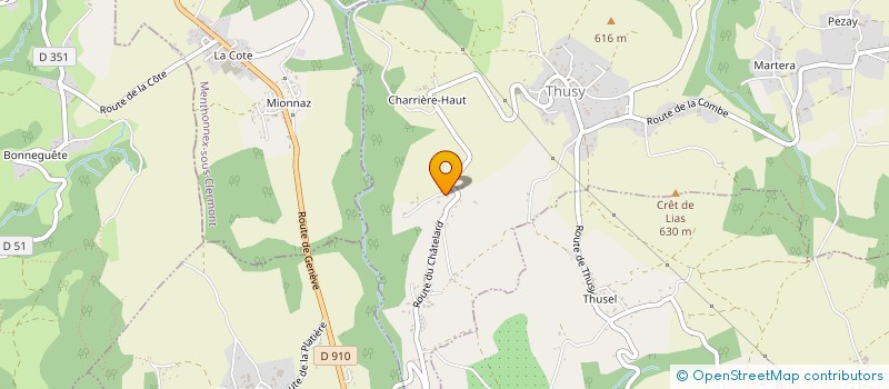 localisation de l'entreprise MONSIEUR KEVIN BLANCHIN-FLORET  THUSY