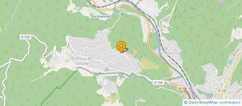 localisation de l'entreprise MONSIEUR KEVIN BLONDEL  BRANOUX-LES-TAILLADES