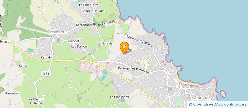 localisation de l'entreprise MONSIEUR KEVIN BLOUIN  SAINT-QUAY-PORTRIEUX