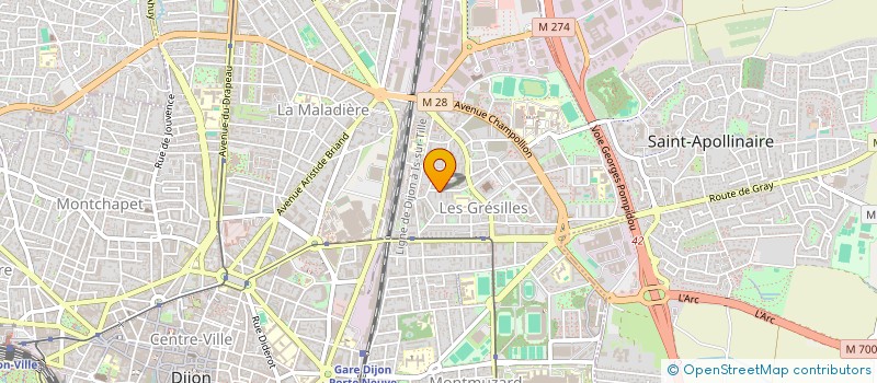 localisation de l'entreprise MONSIEUR KEVIN BOBILLOT à DIJON