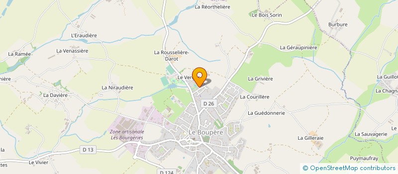 localisation de l'entreprise MONSIEUR KEVIN BOISSINOT à LE BOUPERE