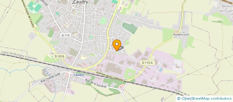 localisation de l'entreprise MONSIEUR KEVIN BOMBART  CAUDRY