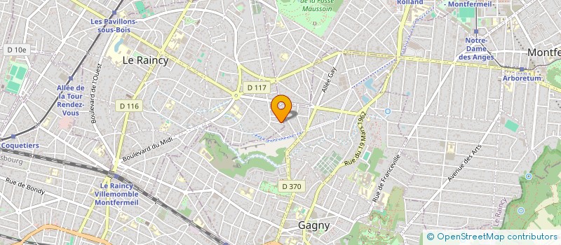 localisation de l'entreprise MONSIEUR KEVIN BONABOT  LE RAINCY