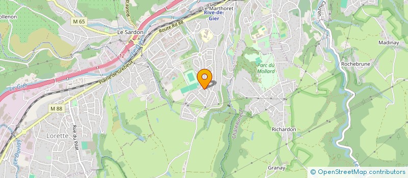 localisation de l'entreprise MONSIEUR KEVIN BONCORI  RIVE-DE-GIER