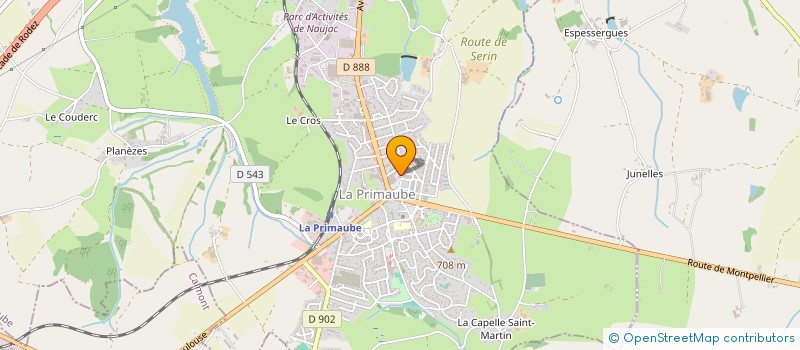 localisation de l'entreprise MONSIEUR KEVIN BONNABEL  LUC-LA-PRIMAUBE