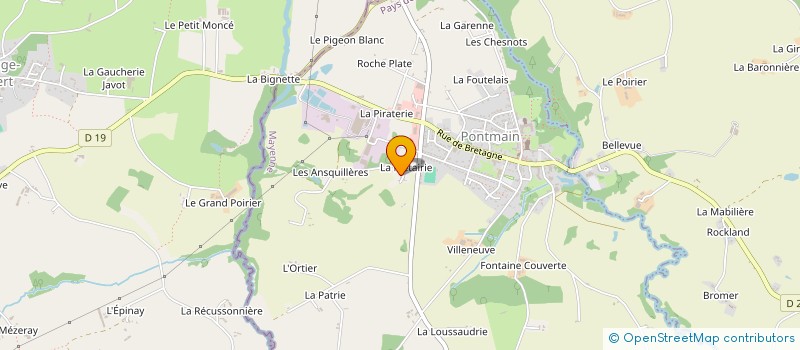 localisation de l'entreprise MONSIEUR KEVIN BONNANT à SAINT-ELLIER-DU-MAINE