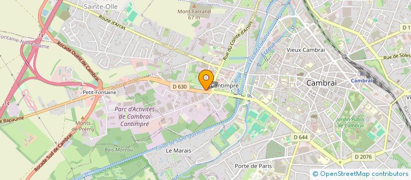 localisation de l'entreprise MONSIEUR KEVIN BONNARD  CAMBRAI