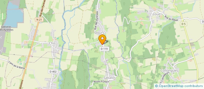 localisation de l'entreprise MONSIEUR KEVIN BONNECARRERE  DOURS