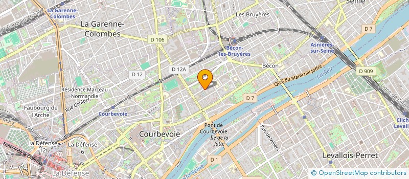 localisation de l'entreprise MONSIEUR KEVIN BOQUET à COURBEVOIE