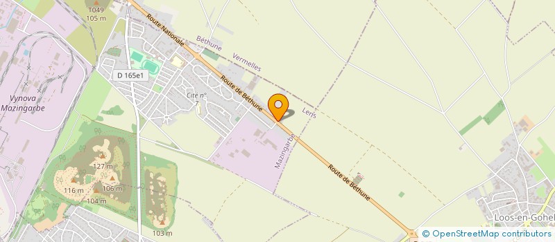 localisation de l'entreprise MONSIEUR KEVIN BORE  MAZINGARBE