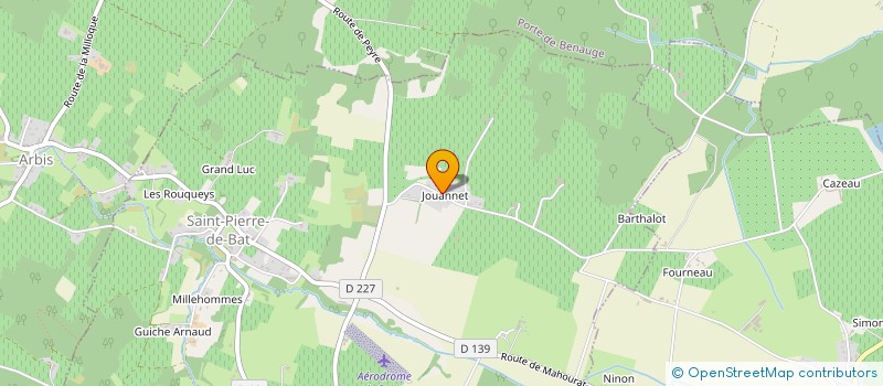 localisation de l'entreprise MONSIEUR KEVIN BOUAT  SAINT-PIERRE-DE-BAT