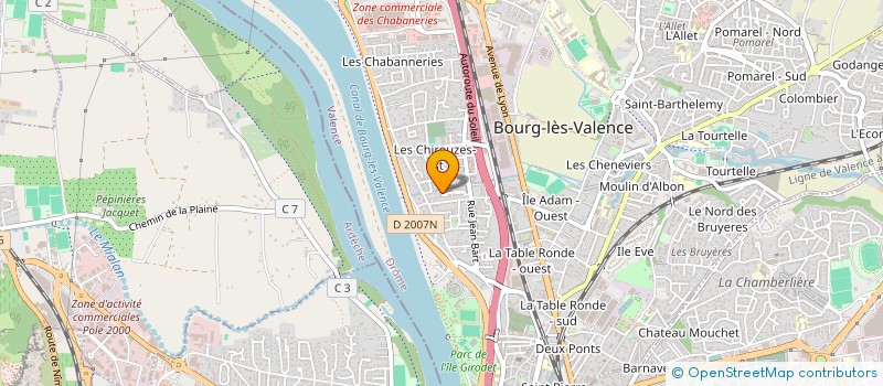 localisation de l'entreprise MONSIEUR KEVIN BOUBEKEUR  BOURG-LES-VALENCE