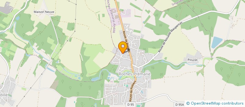 localisation de l'entreprise MONSIEUR KEVIN BOUCHET  ROCHES-PREMARIE-ANDILLE