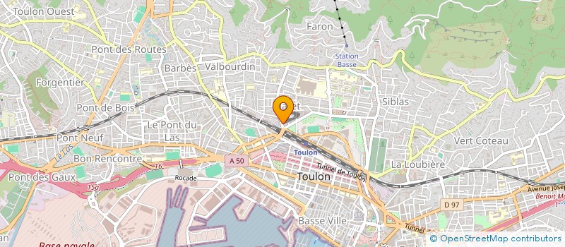 localisation de l'entreprise MONSIEUR KEVIN BOUFFARD  TOULON