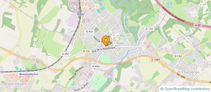 localisation de l'entreprise MONSIEUR KEVIN BOURDONCLE  RIVES