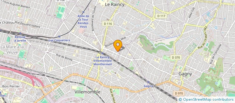 localisation de l'entreprise MONSIEUR KEVIN BOUTBOUL à LE RAINCY