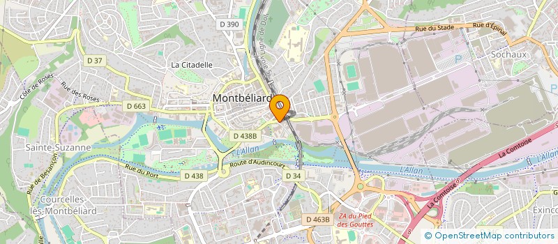 localisation de l'entreprise MONSIEUR KEVIN BOUVEROT à MONTBELIARD