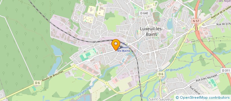 localisation de l'entreprise MONSIEUR KEVIN BOZZOLO  LUXEUIL-LES-BAINS