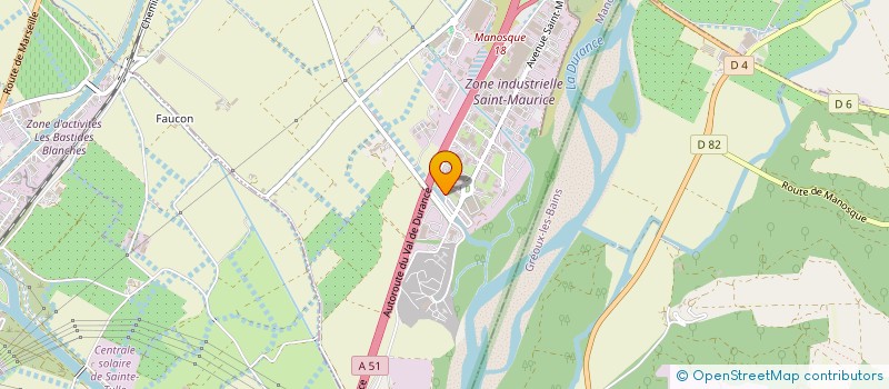 localisation de l'entreprise MONSIEUR KEVIN BRAUER  MANOSQUE