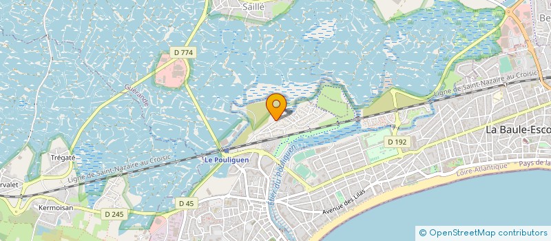 localisation de l'entreprise MONSIEUR KEVIN BREERETTE  LE POULIGUEN