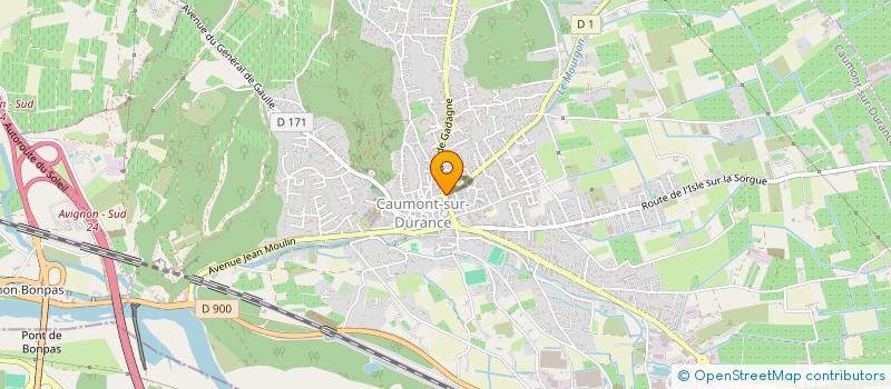 localisation de l'entreprise MONSIEUR KEVIN BRICARD  CAUMONT-SUR-DURANCE