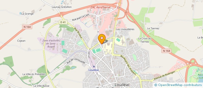 localisation de l'entreprise MONSIEUR KEVIN BRIERE à LOUDEAC