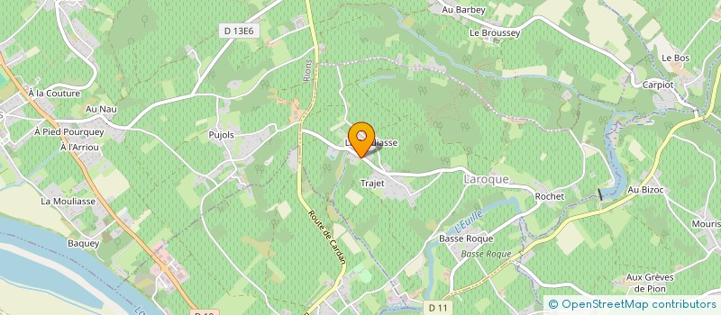 localisation de l'entreprise MONSIEUR KEVIN BRITTMANN  LAROQUE